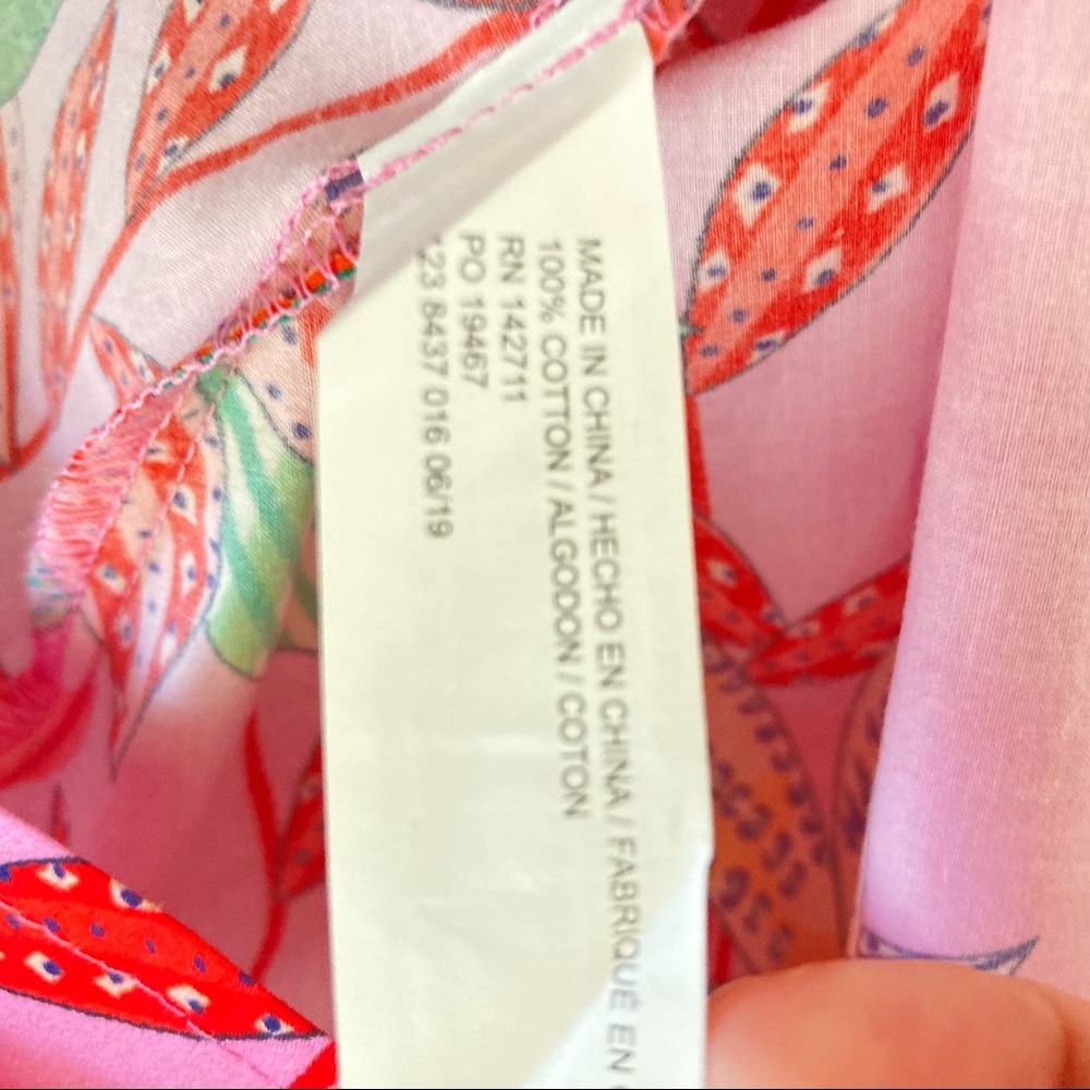 Pink Floral Off-Shoulder Tie-Waist Dress - Picture 16 of 16